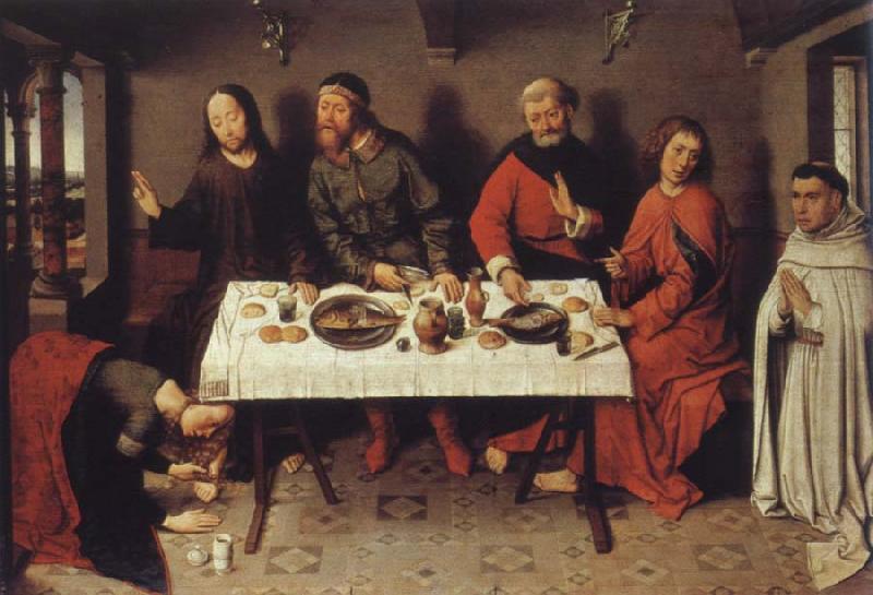 Dieric Bouts Museem national Christ in the house the Pharisaers Simon Sweden oil painting art